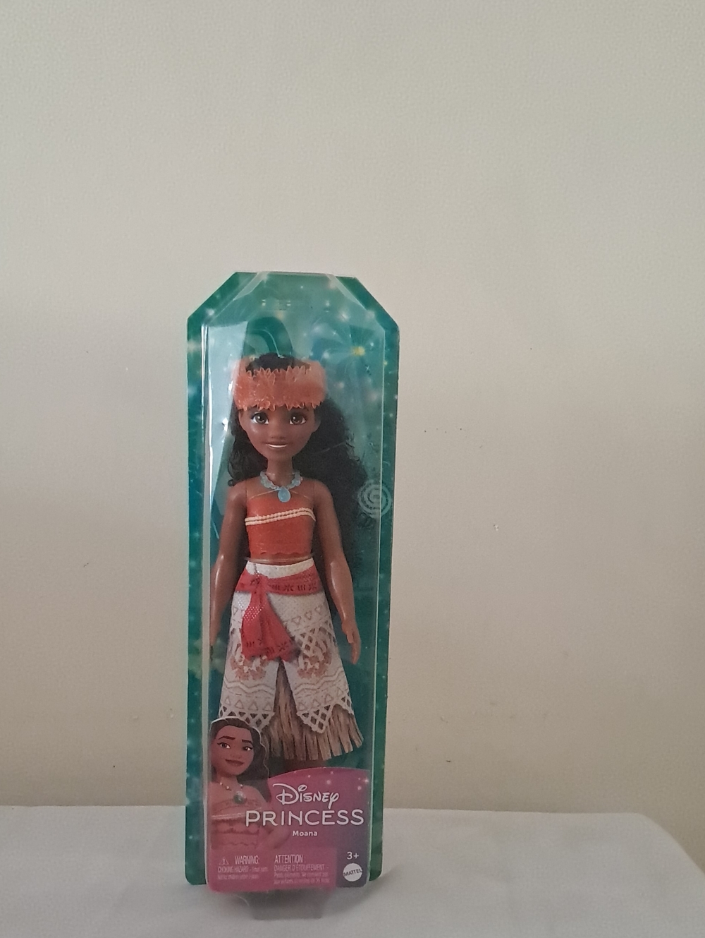 Disney Moana Figurine with Teal Packaging and Coral Outfit